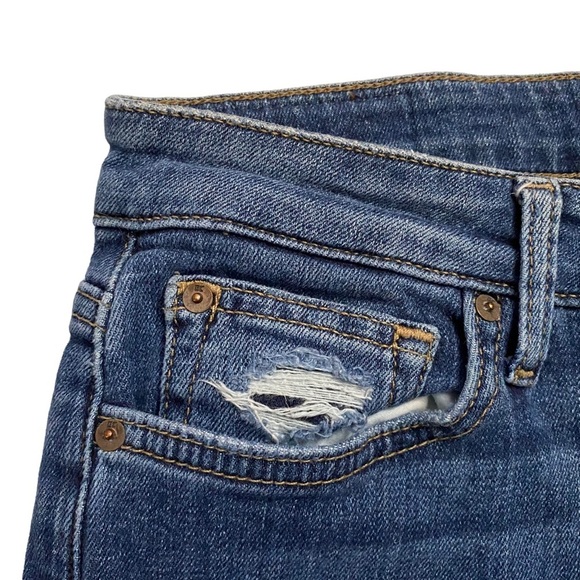 Joe's Jeans The Cigarette Straight Ankle Becka Jeans Distressed Mid Rise 27 - Picture 13 of 16